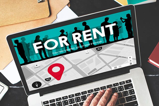 rental property listings online search computer