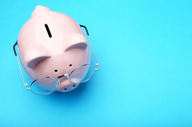 retirement savings senior piggy