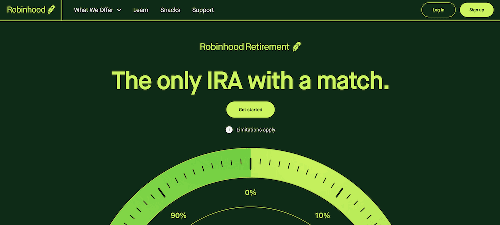 robinhood roth ira signup