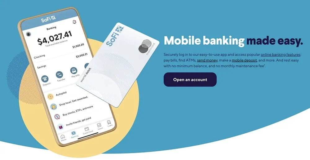 8 Best Round-Up Apps for Saving + Investing Money Instantly 9 sofi checking and savings homepage.