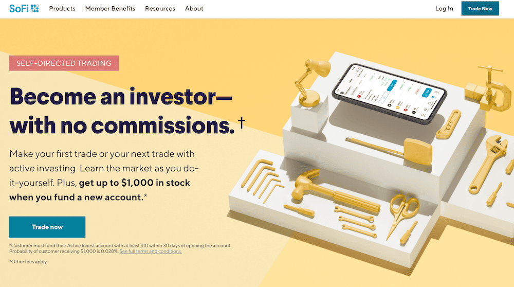 sofi invest signup