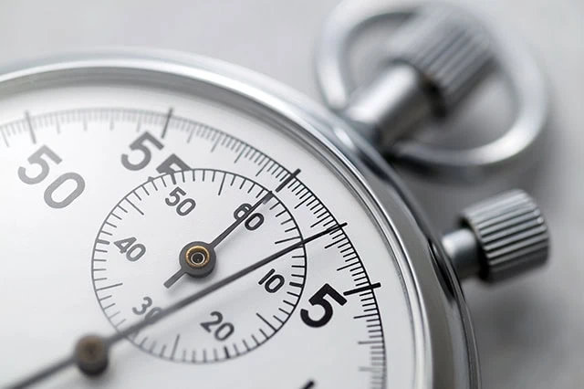 Best Schwab Retirement Funds for a 401(k) Plan 5 a closeup of a stopwatch against a white background.