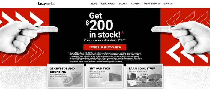 tastyworks sign up