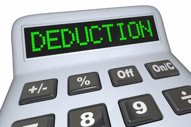 tax deduction calculator screen