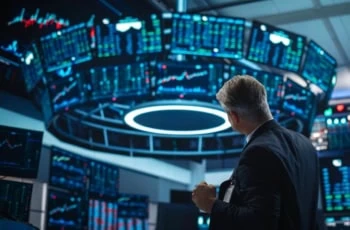 tech stocks growth market tickers jumbotron 1200