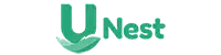 UNest logo transparent text thin