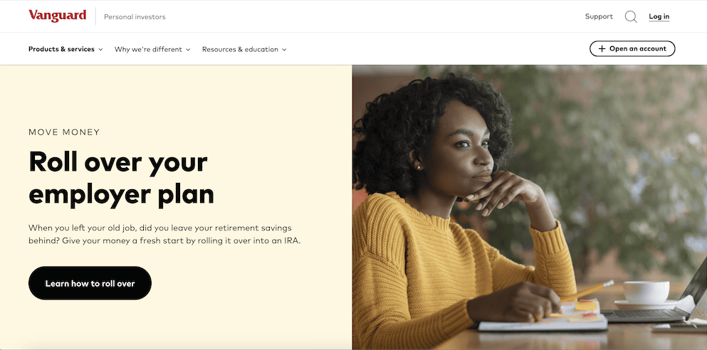 vanguard ira rollover signup1