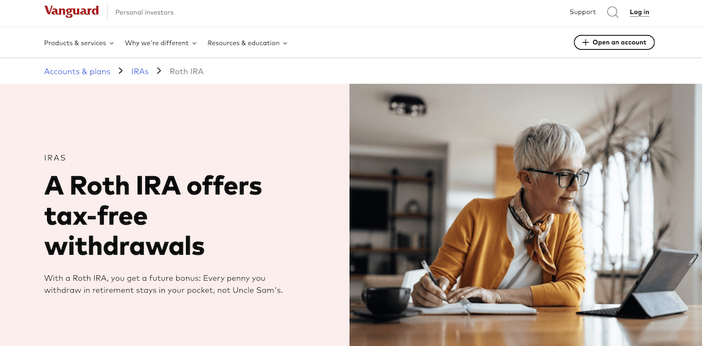 vanguard roth ira signup