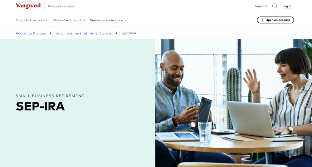 vanguard sep ira signup