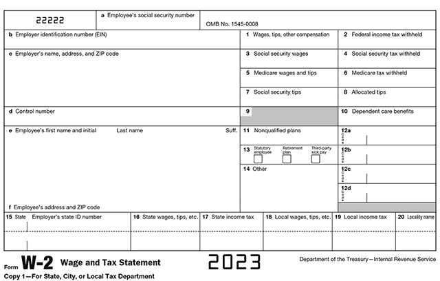 Form W-2 art