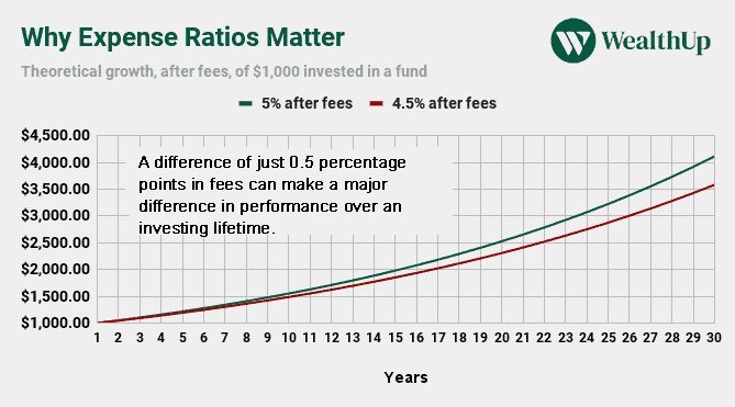 wealthup why expense ratios matter