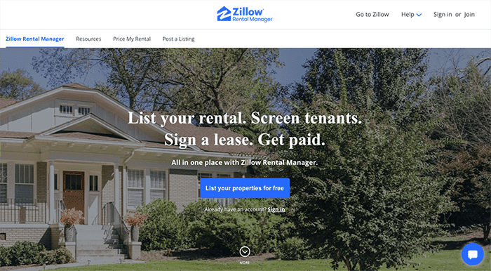 zillow rental manager signup